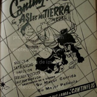 CARTEL ANTIGUO PELICULA. ASI ES MI TIERRA, CANTINFLAS. 1941 /202