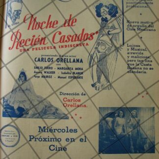 CARTEL ANTIGUO PELICULA. NOCHE DE RECIEN CASADOS. 1941 /8