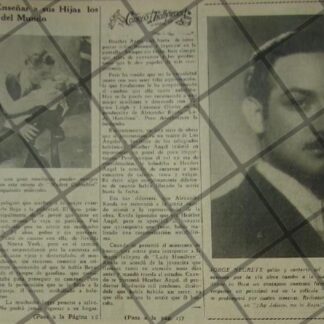 CARTEL ANTIGUO JORGE NEGRETE EN HOLLYWOOD 1941