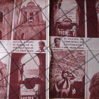 AFICHE ANTIGUO EL HOMBRE MOSCA JUAN ORTIZ DAVILA EN CATEDRAL 1956