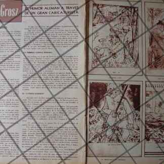 AFICHE ANTIGUO EL CARICATURISTA JORGE GROSZ 1956