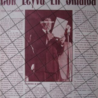 AFICHE ANTIGUO. GABRIEL LEYVA VELAZQUEZ 1956