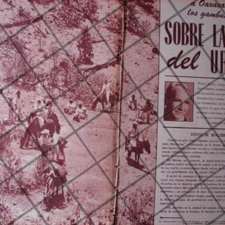 AFICHE ANTIGUO. WALTER REUTER Y EL URANIO DE OAXACA 1956