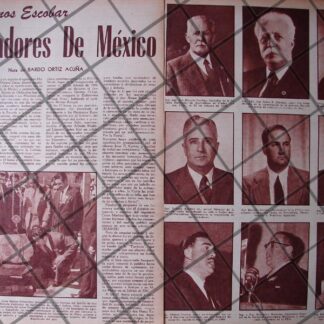 AFICHE ANTIGUO LOS HERMANOS ESCOBAR 1956 CD. JUAREZ