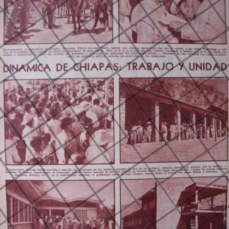 AFICHE RETRO EFRAIN ARANDA OSORIO Y CHIAPAS 1956