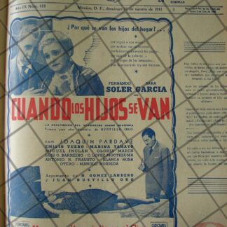 CARTEL ANTIGUO PELICULA CUANDO LOS HIJOS SE VAN 1941 5