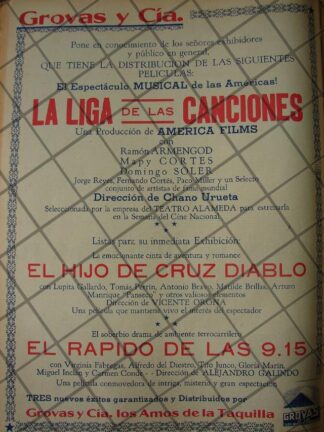 CARTEL RETRO PELICULAS BROVAS Y CIA 1941