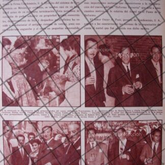 AFICHE RETRO. INAUGURAN EDIFICIO PANI. REFORMA VARSOVIA 1956