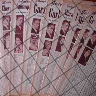 AFICHE RETRO 21 NOTAS EDITORIALES DE AGUSTIN LARA 1956