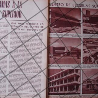 AFICHE RETRO ESCUELAS SUPERIORES EN CHIHUAHUA 1956