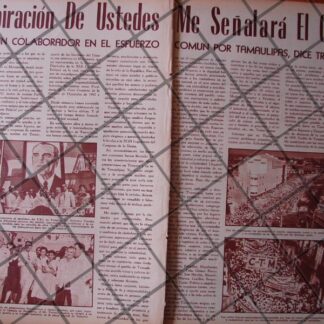 AFICHE RETRO NORBERTO TREVIÑO ZAPATA EN TAMPICO 1956