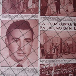AFICHE RETRO CAMPAÑA PALUDISMO NUEVO LEON 1956