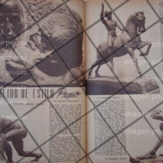 AFICHE RETRO EXPONE ESCULTOR FRANCISCO ALBERT BELLAS ARTES