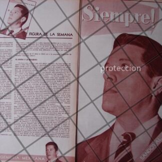 AFICHE RETRO INGENIERO. RAUL SANDOVAL 1956 (ica)