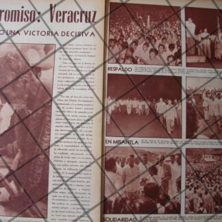 AFICHE RETRO ANTONIO M. QUIRASCO EN MISANTLA 1956