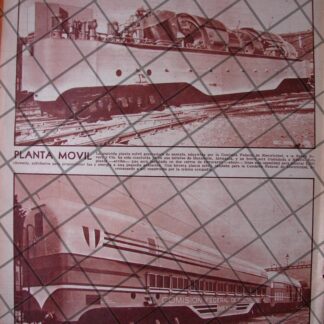 AFICHE RETRO C.F.E. ESTRENA LOCOMOTORA PLANTA 1956