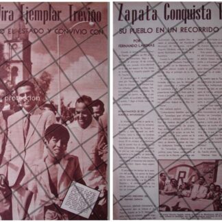 AFICHE ANTIGUO. NORBERTO TREVIÑO ZAPATA/ CAMPAÑA 1955