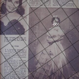 AFICHE RETRO QUINCEAÑERA. ISABEL GARCIA SALINAS 1944 MTY