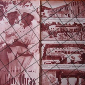 AFICHE RETRO, EFRAIN ARANDA OSORIO, 1ER INFORME 1955