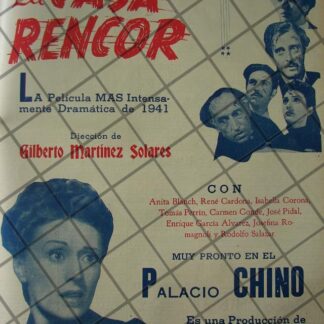 CARTEL RETRO PELICULA. LA CASA DEL RENCOR 1941 -4