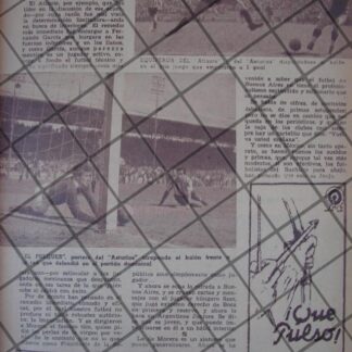 AFICHE RETRO PARTIDO ATLANTE Vs ASTURIAS 1944 FUTBOL
