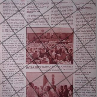 AFICHE RETRO, FAUSTO M. ORTEGA EN GIRA PUEBLA 1955