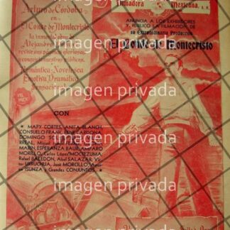 CARTEL RETRO INICIAN PELICULA EL CONDE DE MONTECRISTO 1941