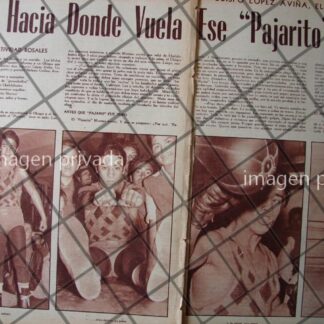 AFICHE RETRO, BOXEADOR. PAJARITO MORENO 1955