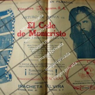 CARTEL RETRO ESTRENO PELICULA EL CONDE DE MONTECRISTO 1941