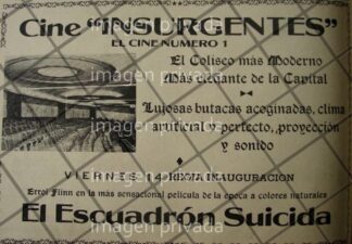 CARTEL RETRO INAUGURAN EL CINE INSURGENTES 1941