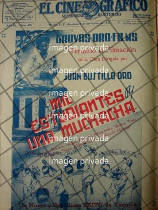 CARTEL RETRO PELICULA MIL ESTUDIANTES Y UNA MUCHACHA 1941