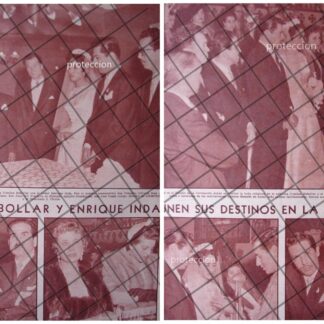 AFICHE RETRO BODA. INDA REBOLLAR 1955