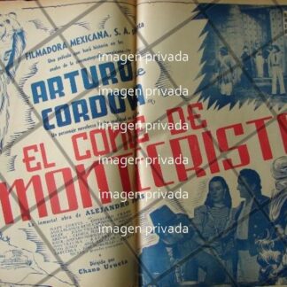 CARTEL RETRO ESTRENO PELICULA CONDE DE MONTECRISTO 1941