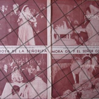 AFICHE RETRO BODA. GOMEZ MORA 1955