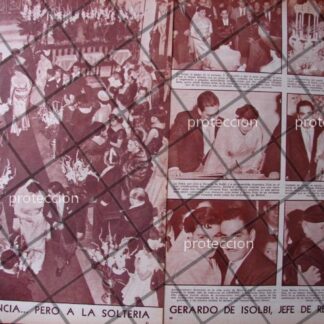 AFICHE RETRO BODA. DE ISOLBI SILES 1955