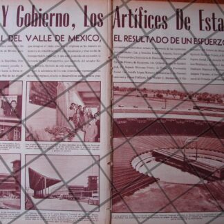 AFICHE RETRO INAUGURAN TERMINAL DEL VALLE DE MEXICO 1956