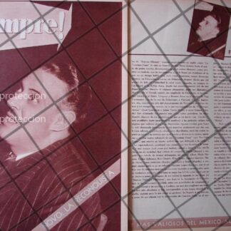 AFICHE RETRO SALVADOR NOVO 1956