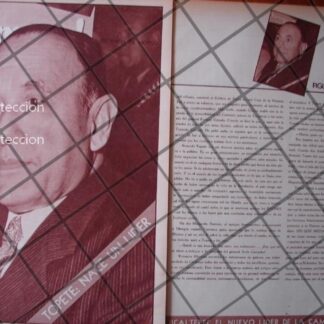 AFICHE RETRO ENTREVISTA A ROSENDO TOPETE IBAÑEZ 1956