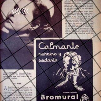 AFICHE RETRO LA CANTANTE ESTELA MEJIA Y EVA GARZA 1944