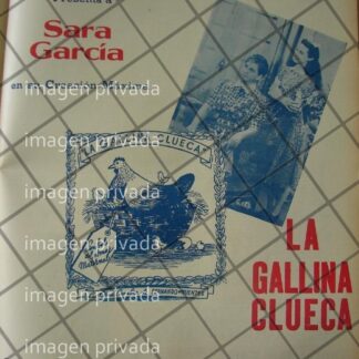 CARTEL DE CINE ANTIGUO. PELICULA LA GALLINA CLUECA 1941 2