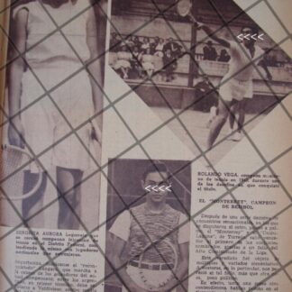 AFICHE RETRO TENISTAS ARMANDO Y ROLANDO VEGA 1944