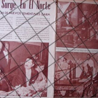 AFICHE ANTIGUO. ALVARO OBREGON TAPIA 1955 SONORA -2