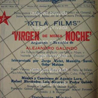 CARTEL RETRO TERMINAN PELICULA VIRGEN DE MEDIA NOCHE 1941 2