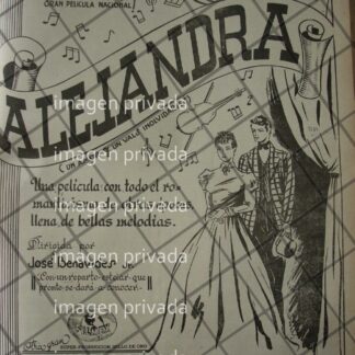 CARTEL RETRO INICIA FILMACION DE PELICULA ALEJANDRA 1941
