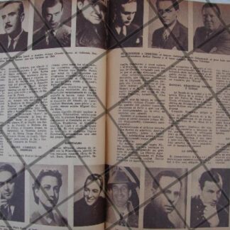 AFICHE RETRO CANTANTES DE TEATRO Y RADIO DE 1943