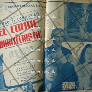 CARTEL RETRO PELICULA CONDE DE MONTECRISTO 1941 6