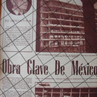 AFICHE ANTIGUO. CONSTRUCCION CENTRO MEDICO SIGLO 21