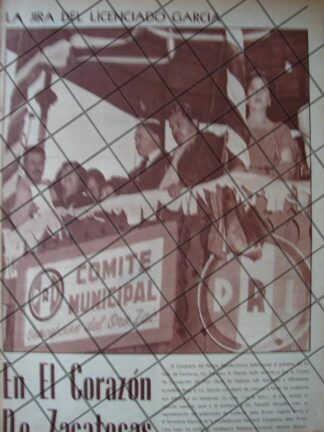 AFICHE ANTIGUO. FRANCISCO GARCIA ESTRADA, CAMPAÑA 1955