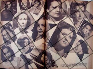 AFICHE RETRO ACTRICES DE CINE Y TEATRO DE 1943