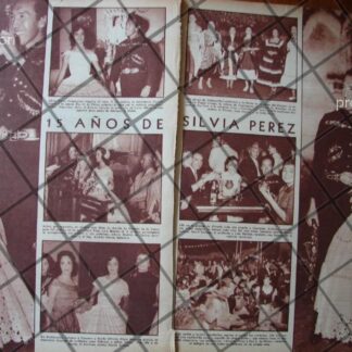 AFICHE RETRO. QUICEAÑERA SILVIA PEREZ DOMINGUEZ 1956